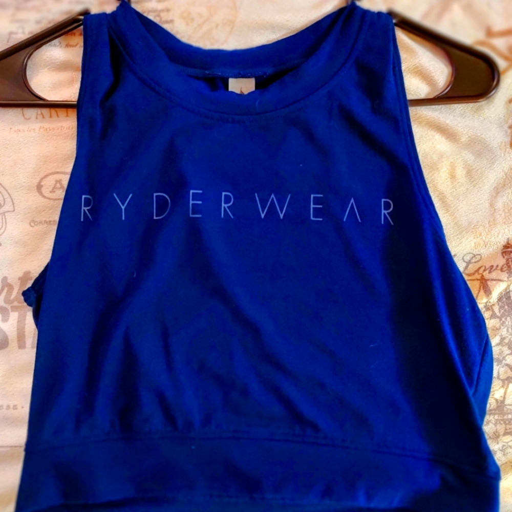 Ryderwear Motion Crop- Top, small, blue